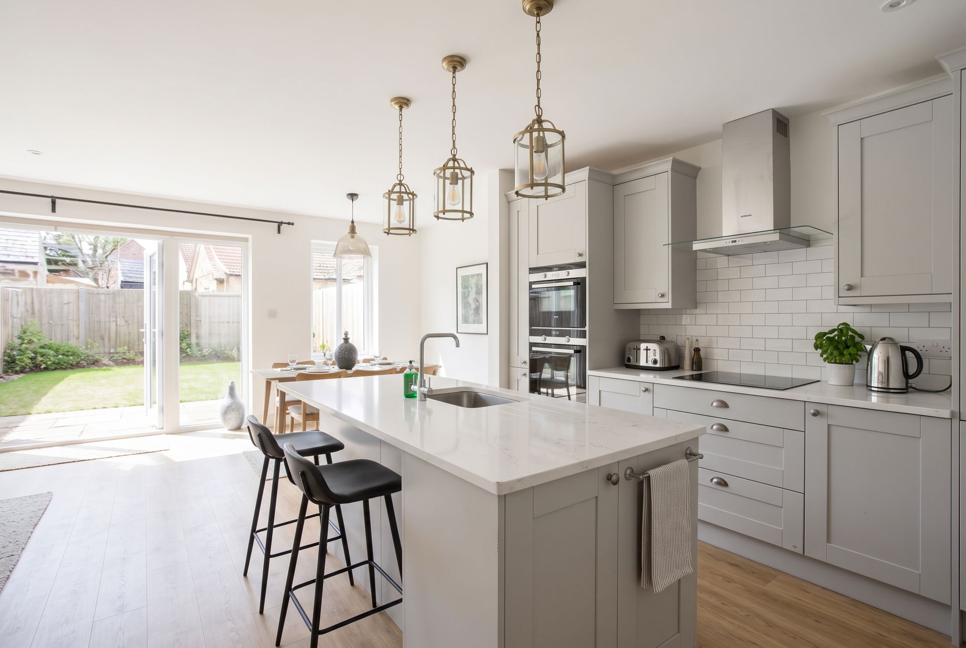 Velante Limited tradesman installing a modern kitchen in a London home
